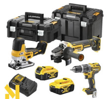Набір інструментів акумуляторних DeWALT DCK329P2T (DCD796 + DCS335 + DCG405)