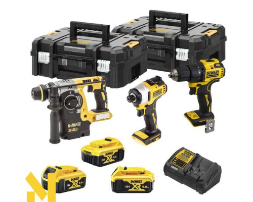 Набір інструментів акумуляторних DeWALT DCK377P3T (DCD708 + DCH273 + DCF809)