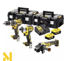 Набір інструментів акумуляторних DeWALT DCK384P2T (DCD796 + DCF887 + DCG405)
