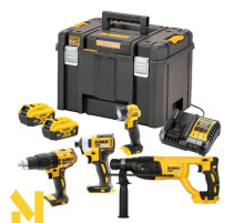 Набір з чотирьох інструментів безщіткових DeWALT DCK440P2T