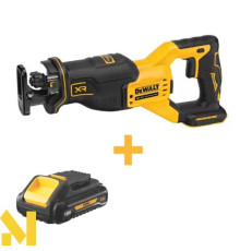 Пила шабельна акумуляторна DeWALT DCS382N+DCB187