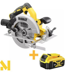 Пила дискова акумуляторна DeWALT DCS570N + DCB184 (без ЗП)