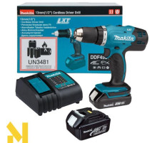 Акумуляторний дриль-шуруповерт Makita DDF453SYX4KIT (2 акб 18 В 1.5 Ah, 3.0 Ah)