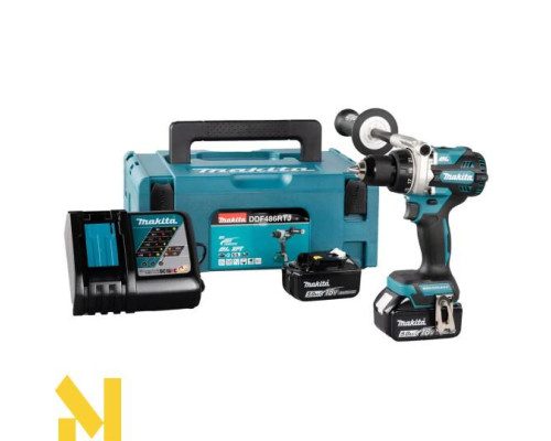 Дриль-шуруповерт акумуляторний Makita DDF486RTJ