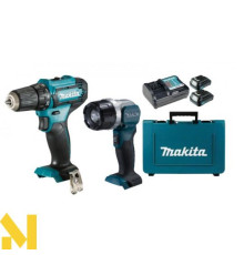 Акумуляторний дриль-шуруповерт Makita DF333DWYE + ліхтар Makita DEADML106