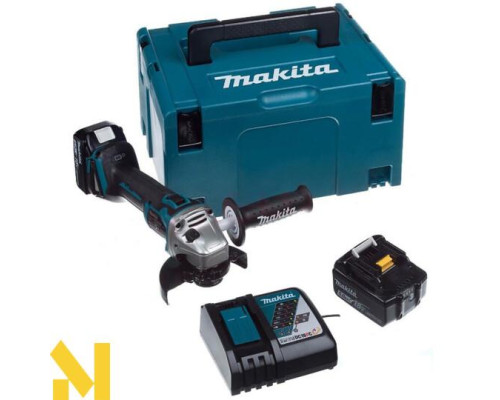 Болгарка (кутова шліфмашина) акумуляторна Makita DGA504RTJ