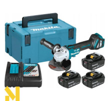 Болгарка (кутова шліфувальна машина) акумуляторна Makita DGA513RT3J