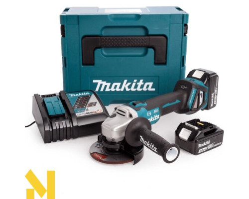 Болгарка (кутова шліфмашина) акумуляторна Makita DGA513RTJ