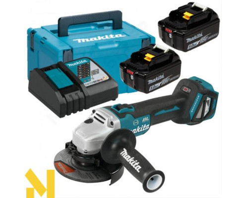 Болгарка (кутова шліфмашина) акумуляторна Makita DGA513RTJ