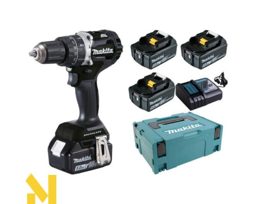 Дрель-шуруповерт акумуляторний Makita DHP484T4JB
