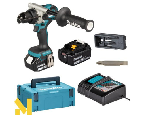 Дриль акумуляторний ударний Makita DHP492RTJ