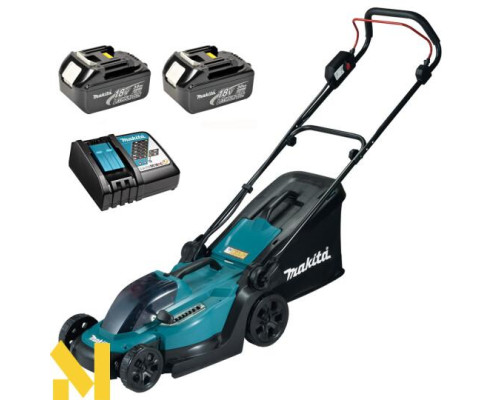 Газонокосарка акумуляторна Makita DLM330Z (+ 2 АКБ BL1830 та ЗП DC18RC)