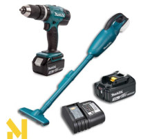 Набір інструментів акумуляторних Makita DLX2056 (DHP453SFX8 + DCL180Z)