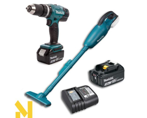 Набір інструментів акумуляторних Makita DLX2056 (DHP453SFX8 + DCL180Z)