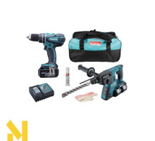 Набір інструментів акумуляторних MAKITA DLX2137M (DHR263Z + DHP482Z)