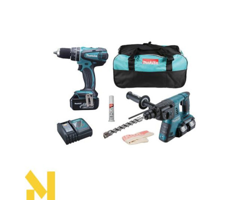 Набір інструментів акумуляторних MAKITA DLX2137M (DHR263Z + DHP482Z)
