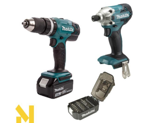 Набір інструментів акумуляторних Makita DLX2336SX2 (DHP453SFX8 + DTD156Z + B-68323)