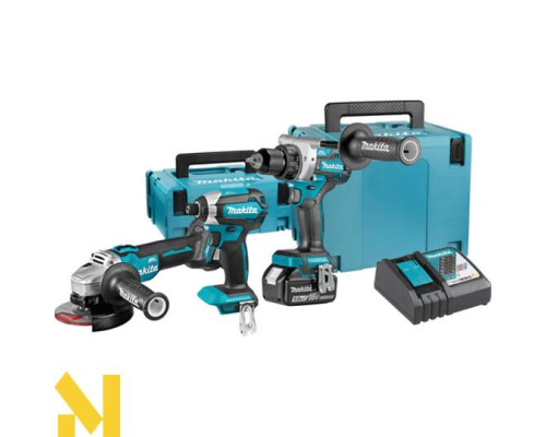 Набір інструментів акумуляторних Makita DLX3155TJ (DDF486, DTD153, DGA504)