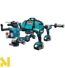 Набір інструментів акумуляторних Makita DLX4155TX1 (DDF486Z, DTD153Z, DGA504Z, DHR243Z, DX07)