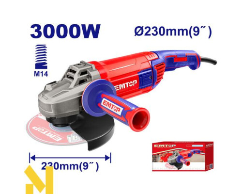 Болгарка (кутова шліфмашина) EMTOP EAGR30093