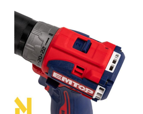 Дриль-шуруповерт акумуляторний EMTOP ECDL16682