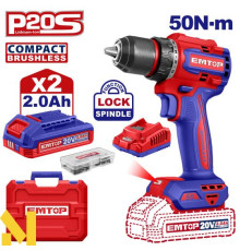 Дриль-шуруповерт акумуляторний EMTOP ECDL205062