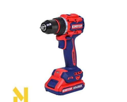 Дриль-шуруповерт акумуляторний EMTOP ECDL205582