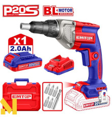 Шуруповерт акумуляторний по гіпсокартону EMTOP ECDSL204281