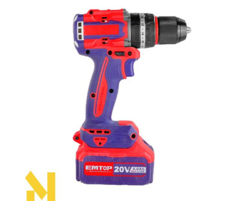 Дриль-шуруповерт акумуляторний EMTOP ECIDL20968