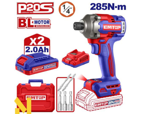 Гвинтоверт акумуляторний EMTOP ECIRL2028