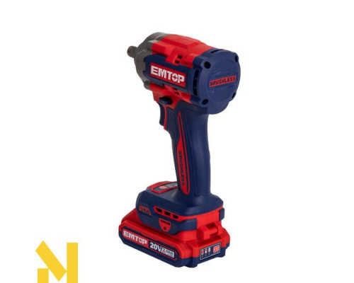 Гайковерт акумуляторний ударний EMTOP ECIWL2035