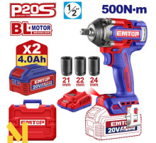 Гайковерт акумуляторний EMTOP ECIWL2050