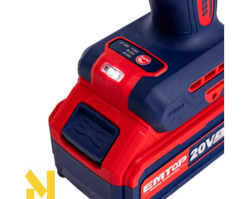 Гайковерт акумуляторний EMTOP ECIWL2050
