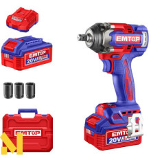 Гайковерт акумуляторний ударний EMTOP ECIWL2055