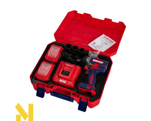 Гайковерт акумуляторний EMTOP ECIWL2085