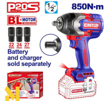 Гайковерт акумуляторний EMTOP ECIWL20851 (без АКБ та ЗП)