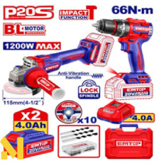 Набір інструментів акумуляторних EMTOP ECKL20256