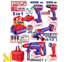 Набір інструментів акумуляторних EMTOP ECKL2059