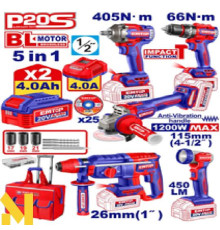 Набір інструментів акумуляторних EMTOP ECKL20595