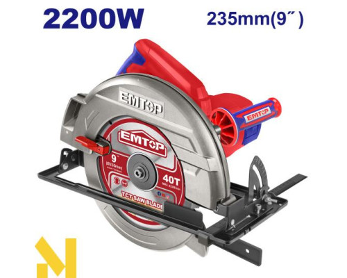 Пила дискова EMTOP ECSW2351