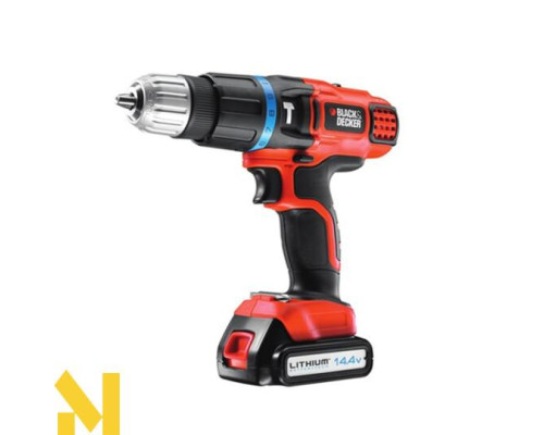 Акумуляторний дриль-шуруповерт з ударом Black&Decker EGBL148K