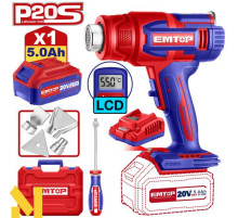 Фен технічний акумуляторний EMTOP EHGN200315