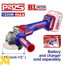 Болгарка (кутова шліфмашина) EMTOP ELAG221153 (без АКБ та ЗП)