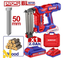 Цвяхозабивач акумуляторний EMTOP ELBNLI5008