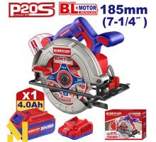 Пила дискова акумуляторна EMTOP ELCS18511