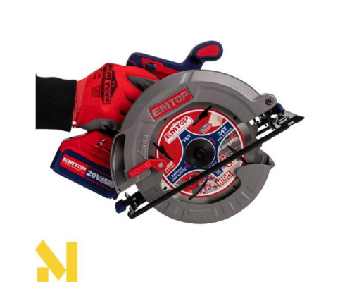 Пила дискова акумуляторна EMTOP ELCS18511