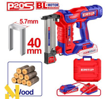 Степлер акумуляторний EMTOP ELCSNLI6005 (без АКБ и ЗП)