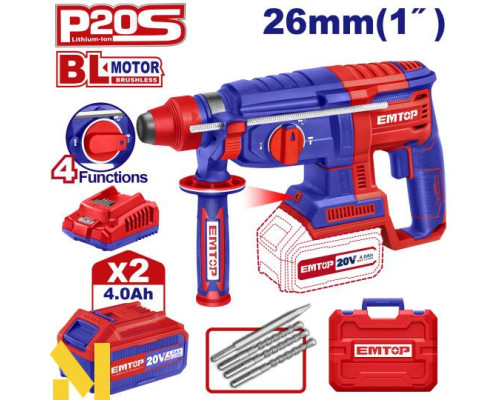 Перфоратор акумуляторний EMTOP ELRH202287