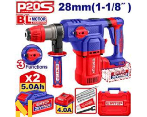 Перфоратор акумуляторний EMTOP ELRH202862