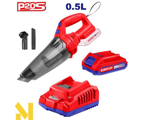 Пилосос ручний акумуляторний EMTOP ELVC2012611 SET